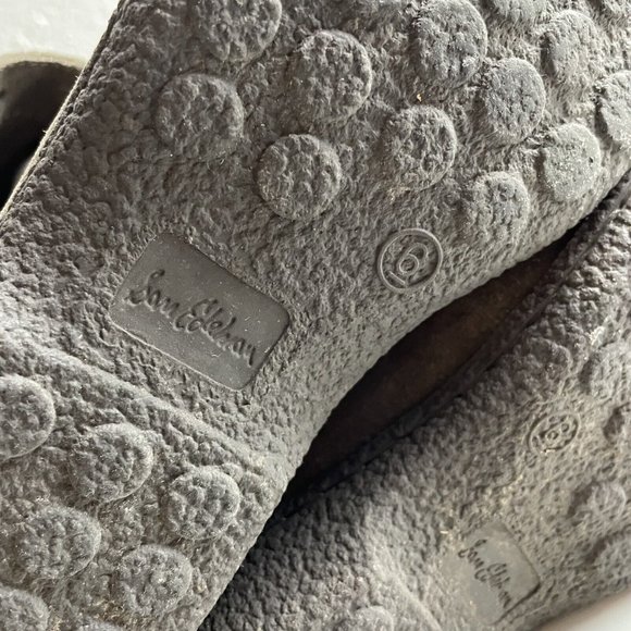 Sam Edelman Winter Snow Boots Womens 6 Faux Fur Lined Shearling Taupe Grey Suede - Picture 6 of 6